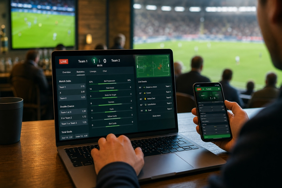Live voetbalweddenschappen: hands-on handleiding om live odds en statistieken te lezen