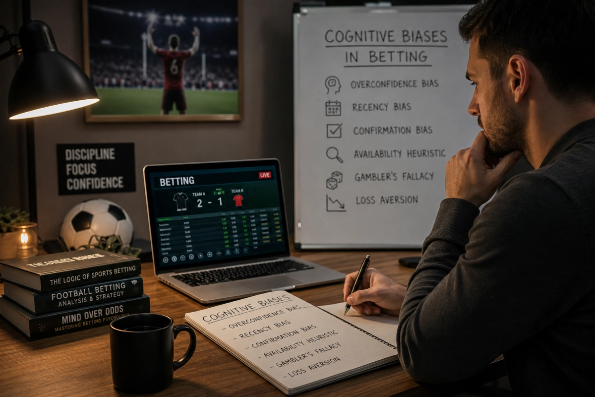 Een praktische gids voor het herkennen van cognitieve biases in voetbalweddenschappen